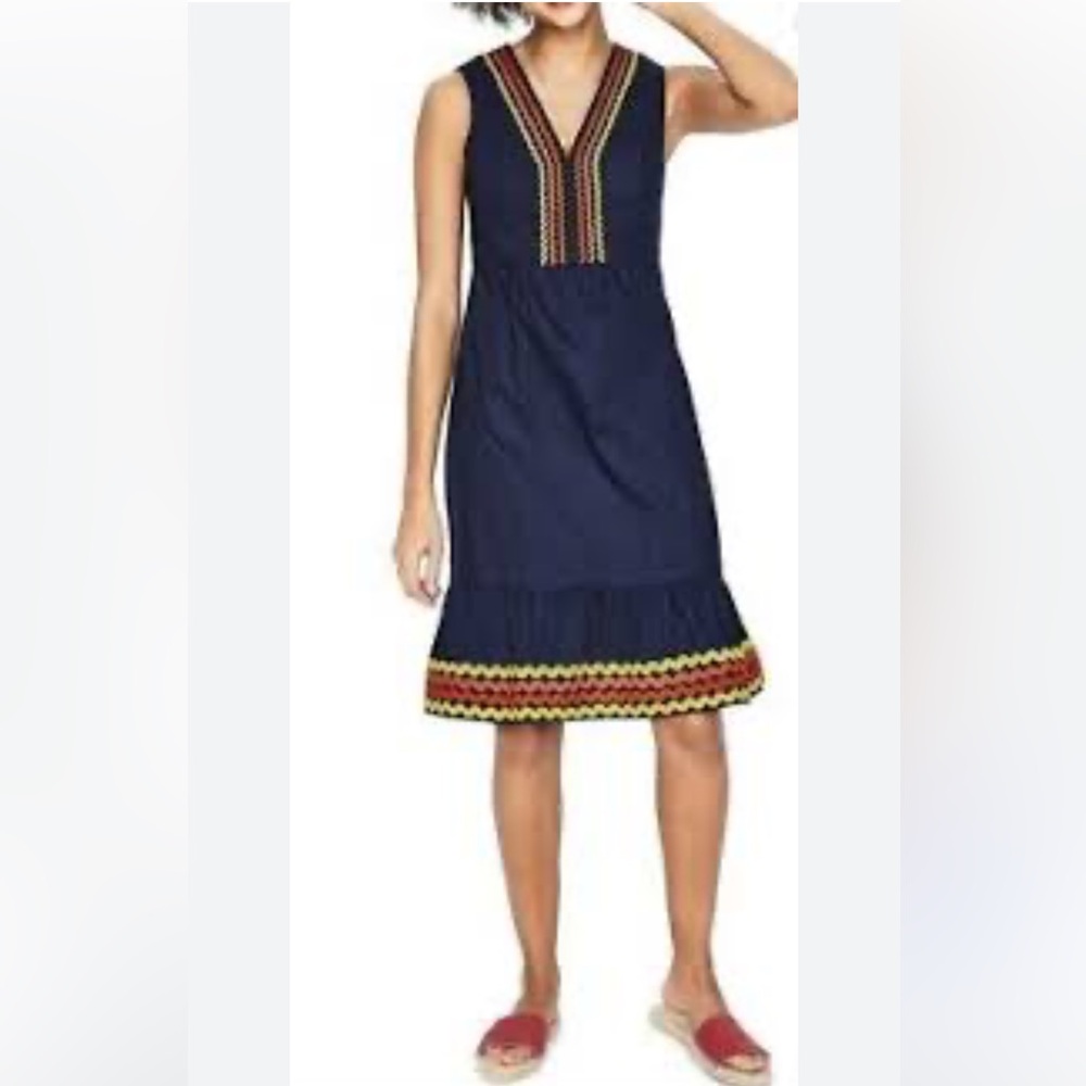 BODEN WOMENS DRESS, NAVY, size 4
